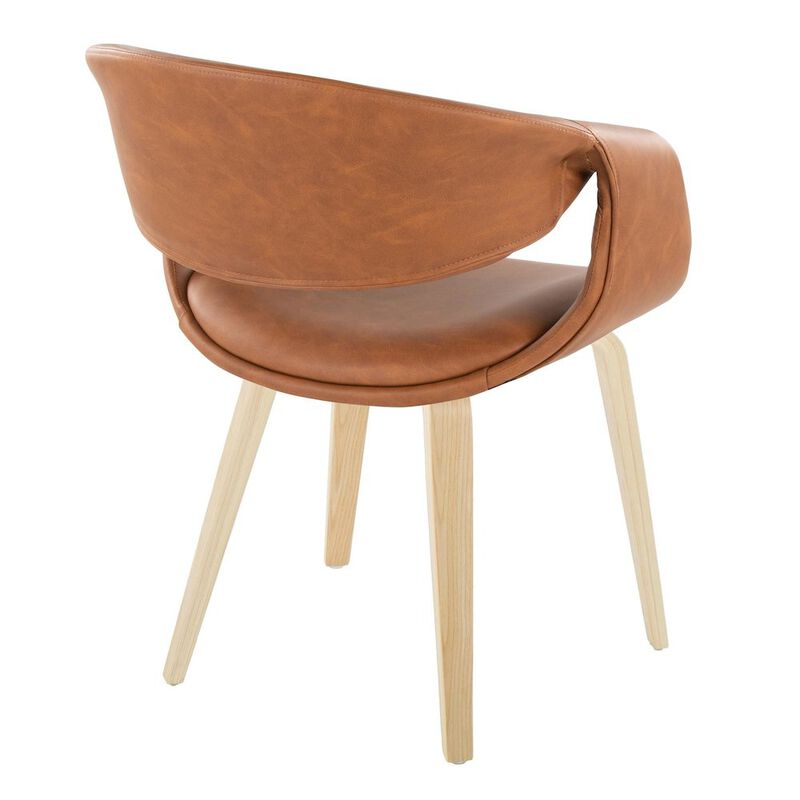 LumiSource Curvo Upholstered Chair - Set of 2