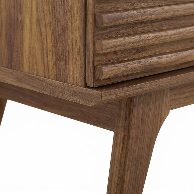 Wooden Sideboard Buffet Cabinet with Storage for Dining Room, Oak image number 5
