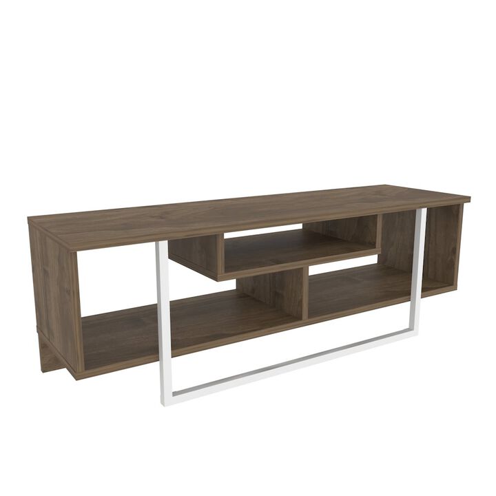 Decorotika Asal 47 Tv  Stand - Walnut White