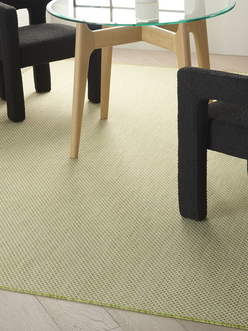 Courtyard COU01 Ivory/Green 8' x 10' Rug