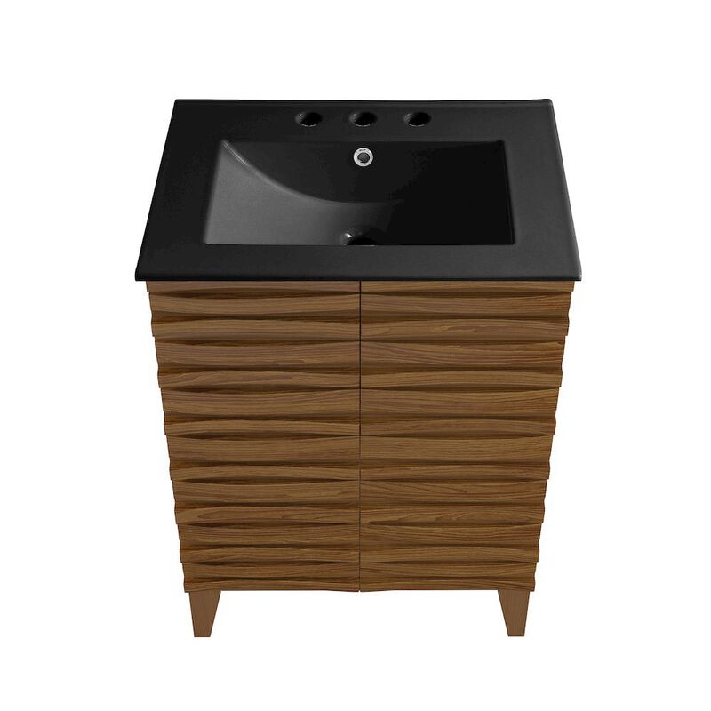 Cascade 24 in. Bathroom Vanity with 3-Hole Ceramic Sink Top image number 2
