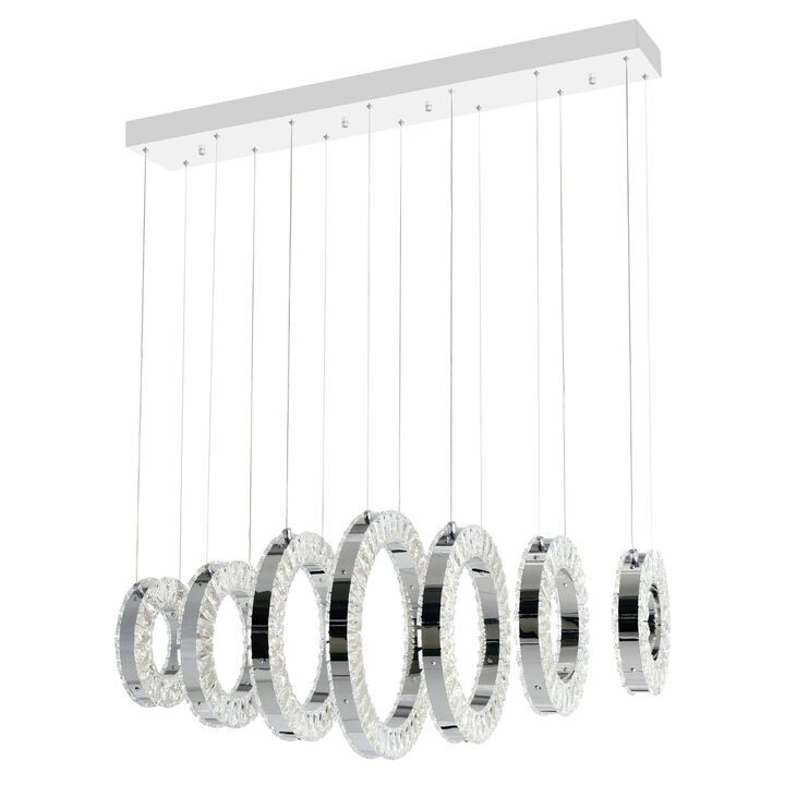 Celina LED Chandelier With Chrome Finish