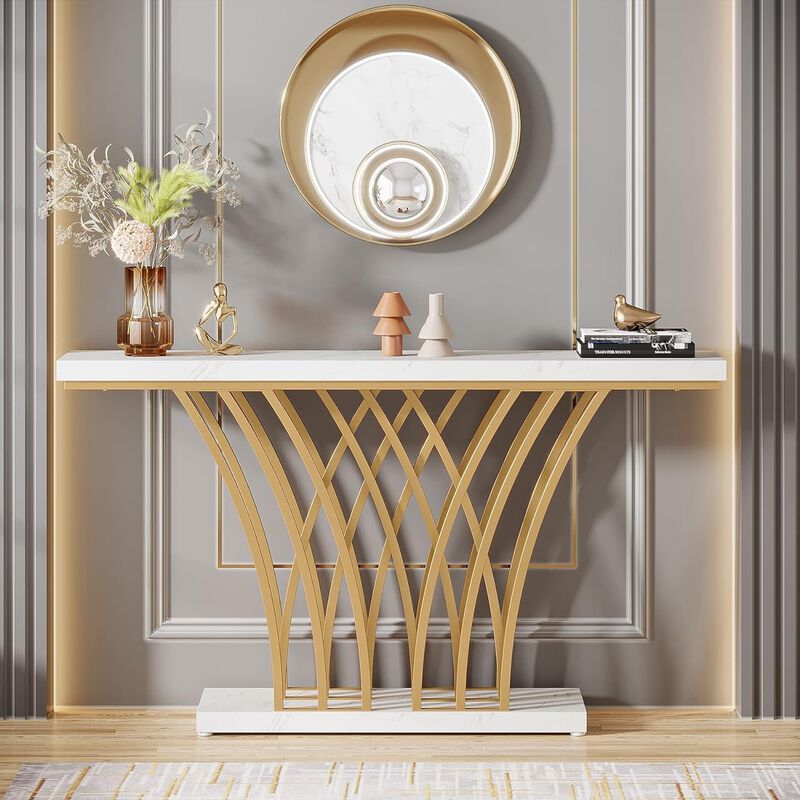 Tribesigns Modern Wood Console Table image number 2