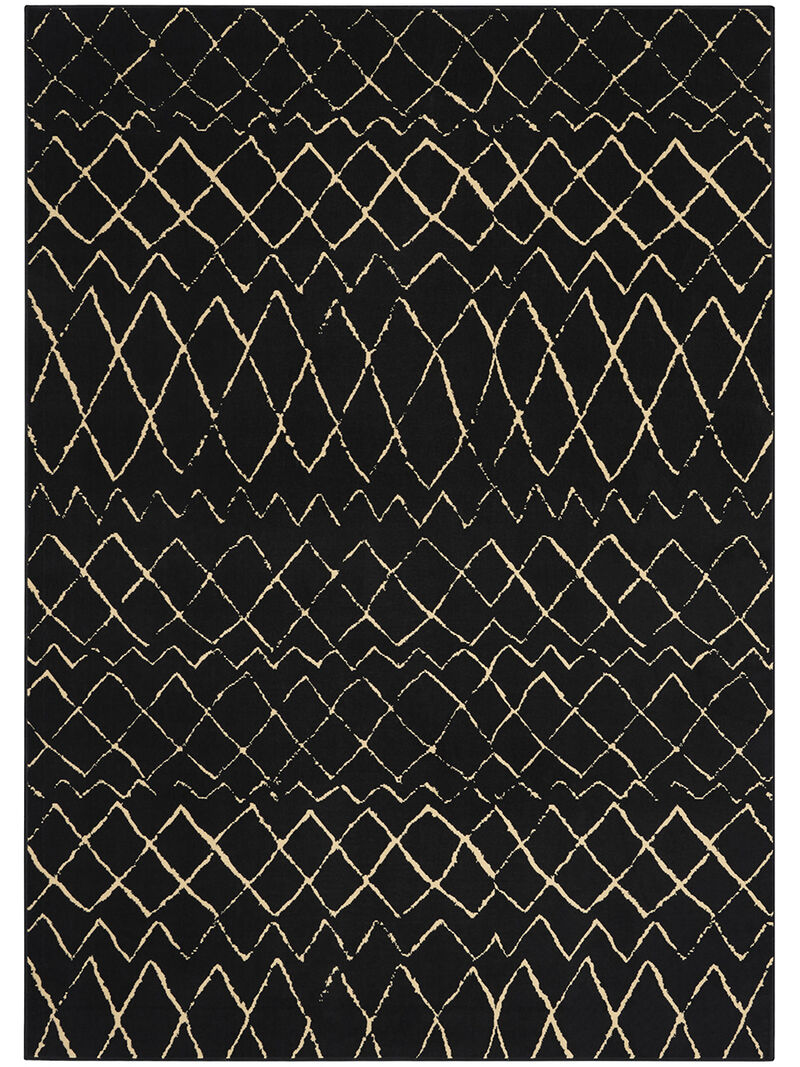 Grafix GRF04 Black 7' x 10' Rug