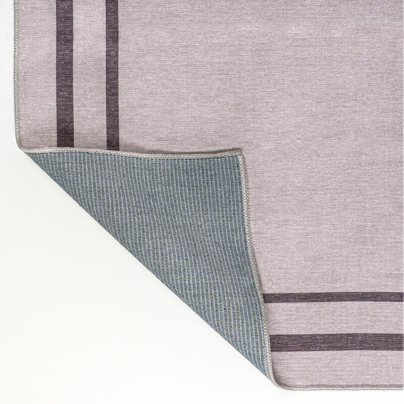 Sloane Classic 2-Stripe Border Washable Area Rug