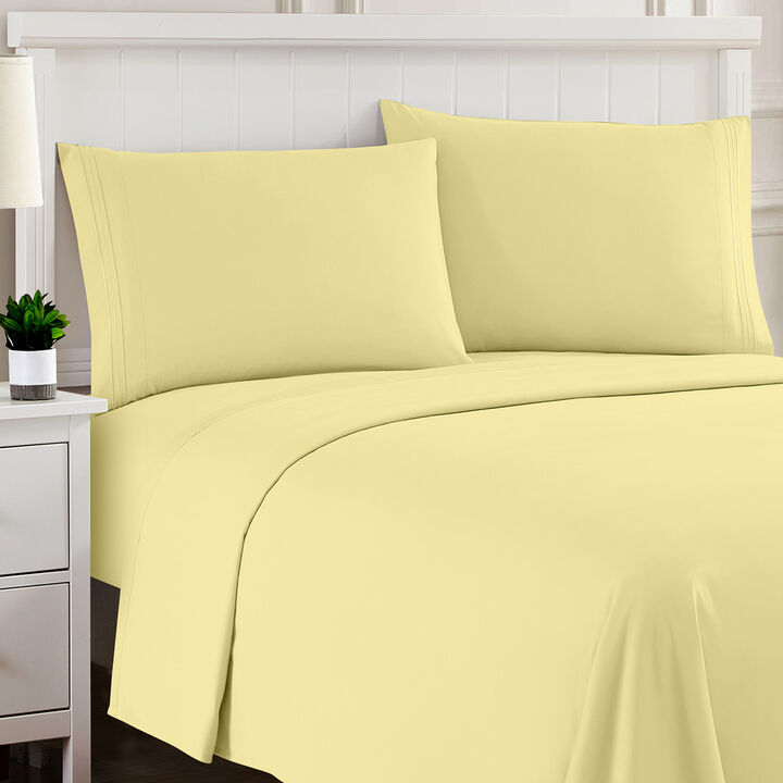 Ultra Soft 1800 Series Double Brushed Microfiber Sheet Set