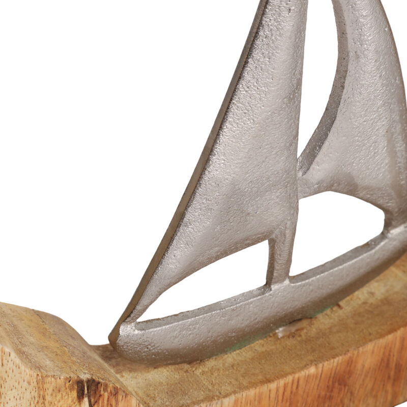 11x11" Sailboat In Wood Round image number 5