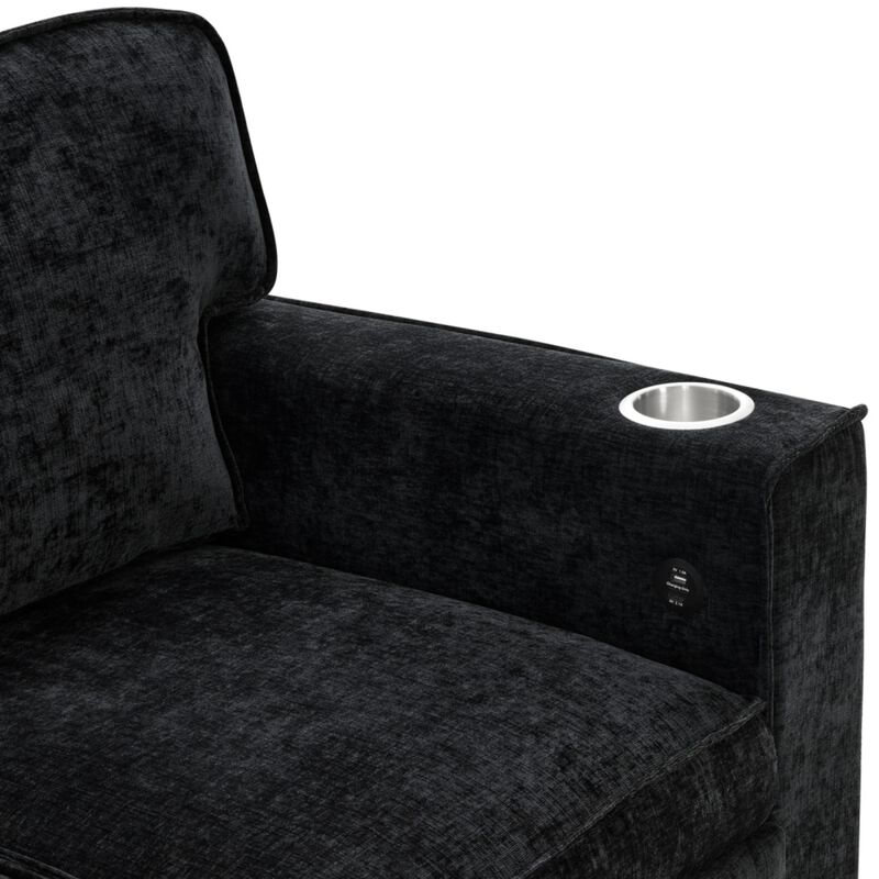 Timlod L-Shaped Pull-Out Sectional Sleeper Sofa image number 8