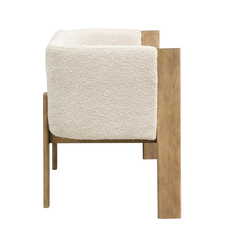 Pikert 48.5" Upholstered Solid Loveseat image number 2