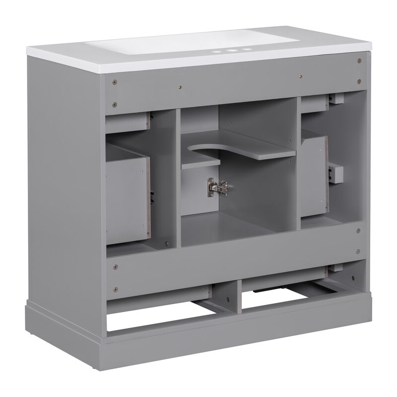 Merax 36" Bathroom Vanity with Sink Combo