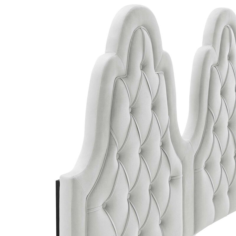 Alexandria Tufted Performance Velvet Twin Platform Bed image number 2