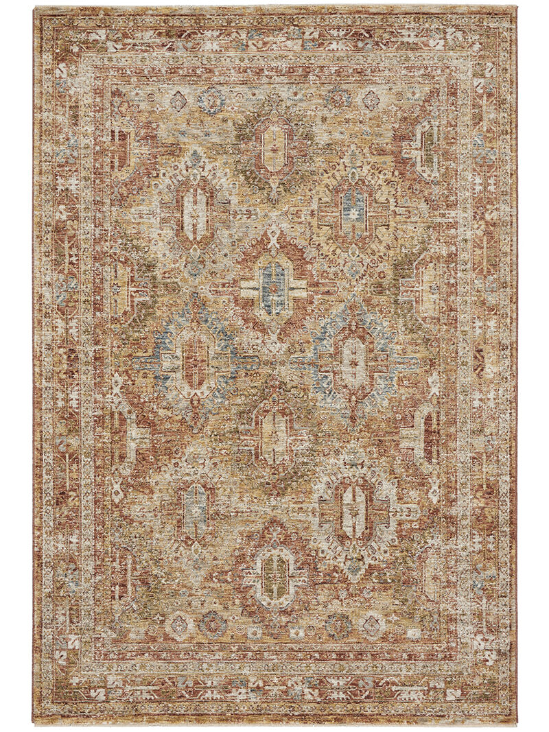 Sahar SHR01 Rust 5'3" x 7'8" Rug