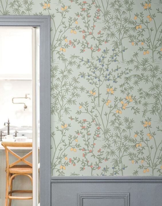 Lemon Grove Vintage Duck Egg Peel & Stick Wallpaper