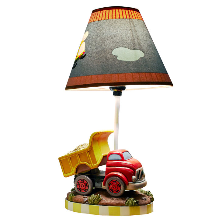 Decorative Transportation Themed Table Lamp, Multi