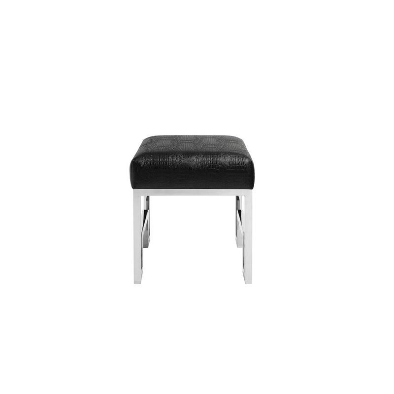 Pangea Home Z-Laurence Stool Black Gator