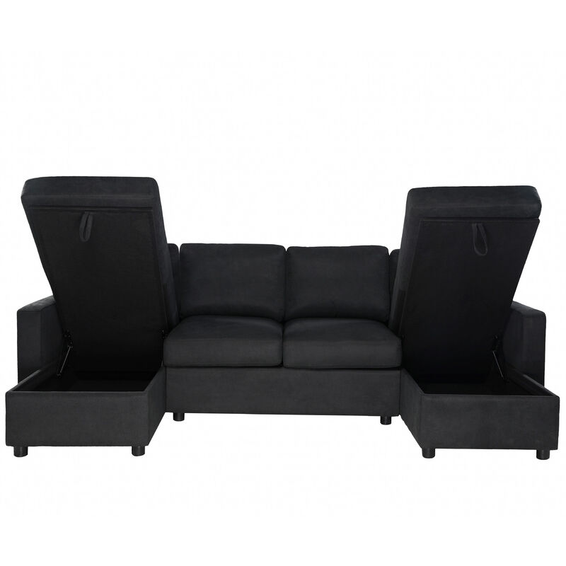 Merax Sectional Sofa Convertible Sectional Sofa U-shaped Sofa
