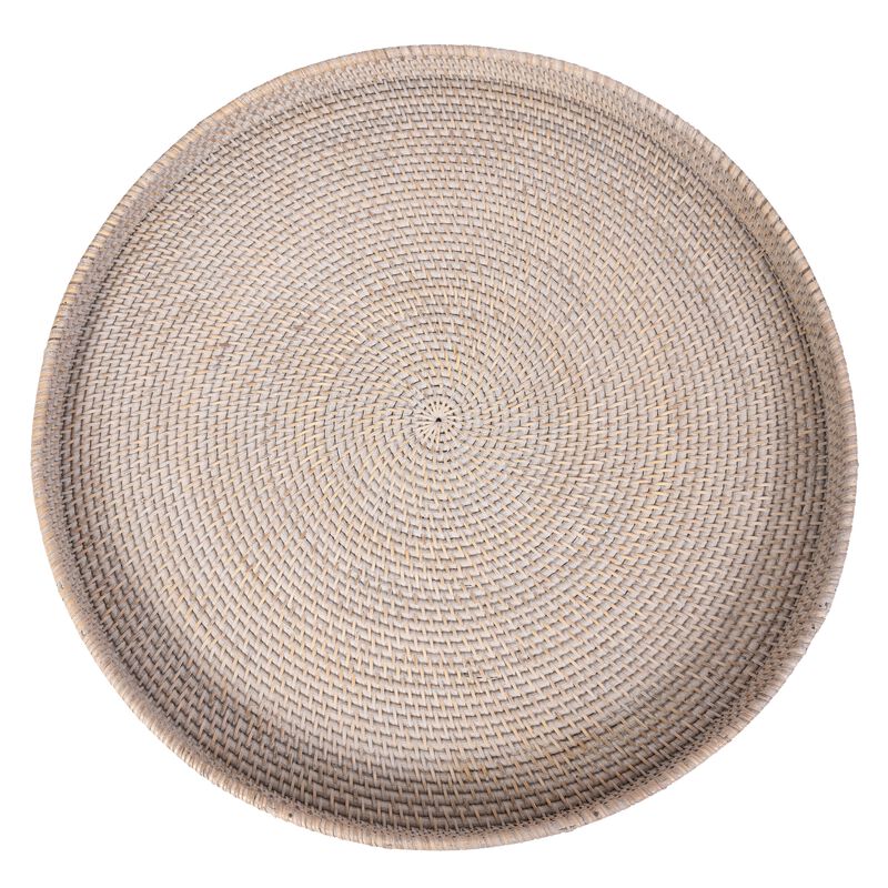 Saboga Home&trade; Round Serving / Ottoman Tray image number 0