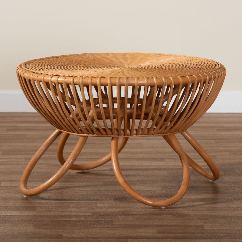 bali & pari Abel Natural Rattan Coffee Table