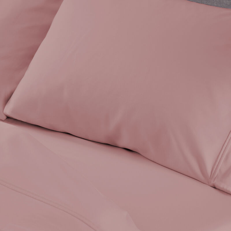 Hyper-Cotton Split King Sheet Set - Blush