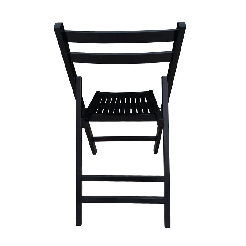 Streamdale Folding Slatted Event Chair Set of 4 image number 8