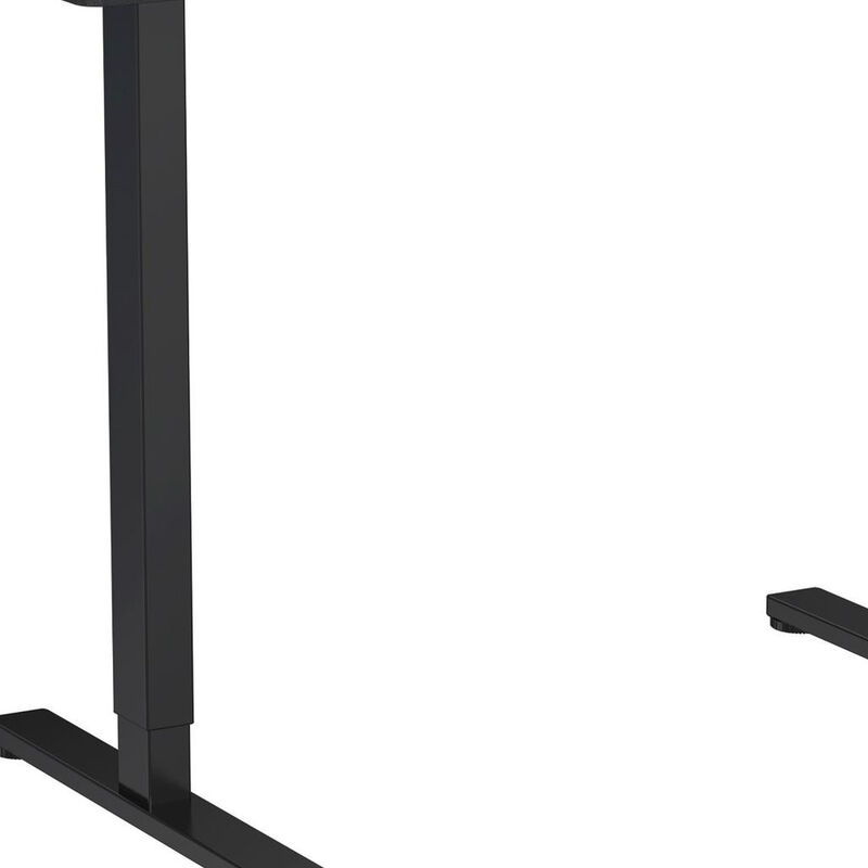 HomeRoots Adjustable Black Wood and Steel Standing Desk image number 4
