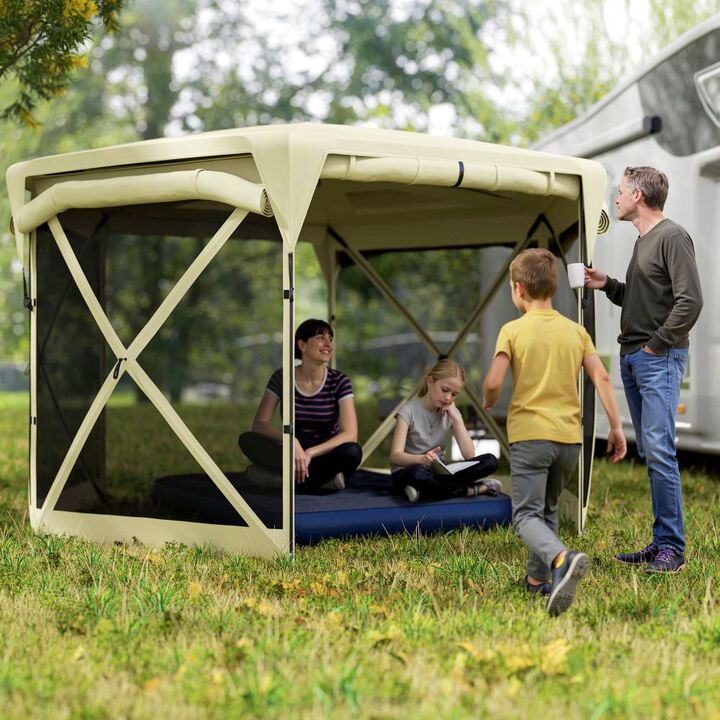 Hivvago 11x11 Screen Gazebo Tent for Backyard