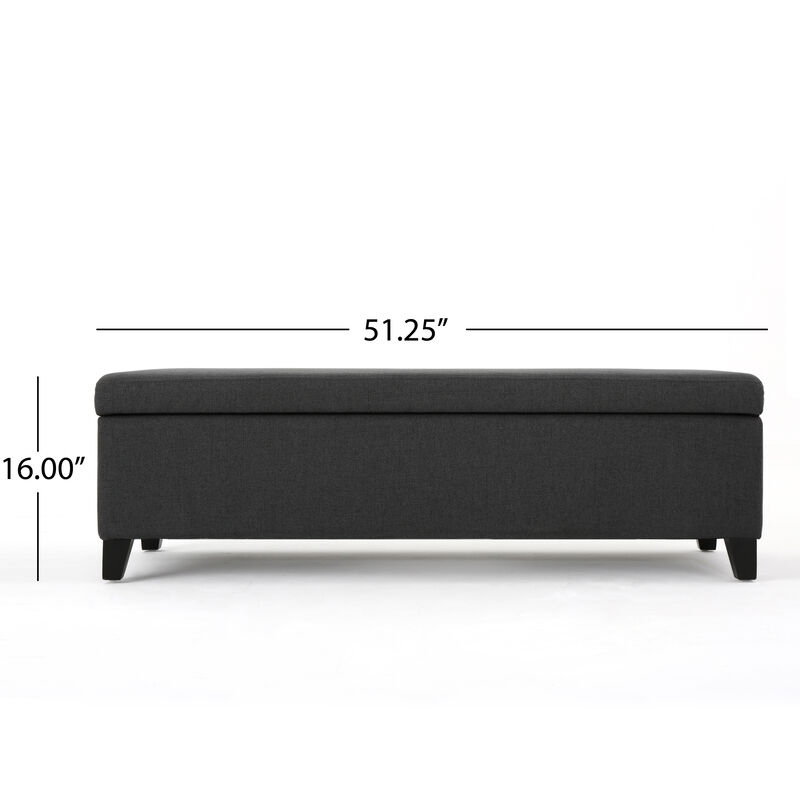 Merax Modern Storage Ottoman Bench image number 8