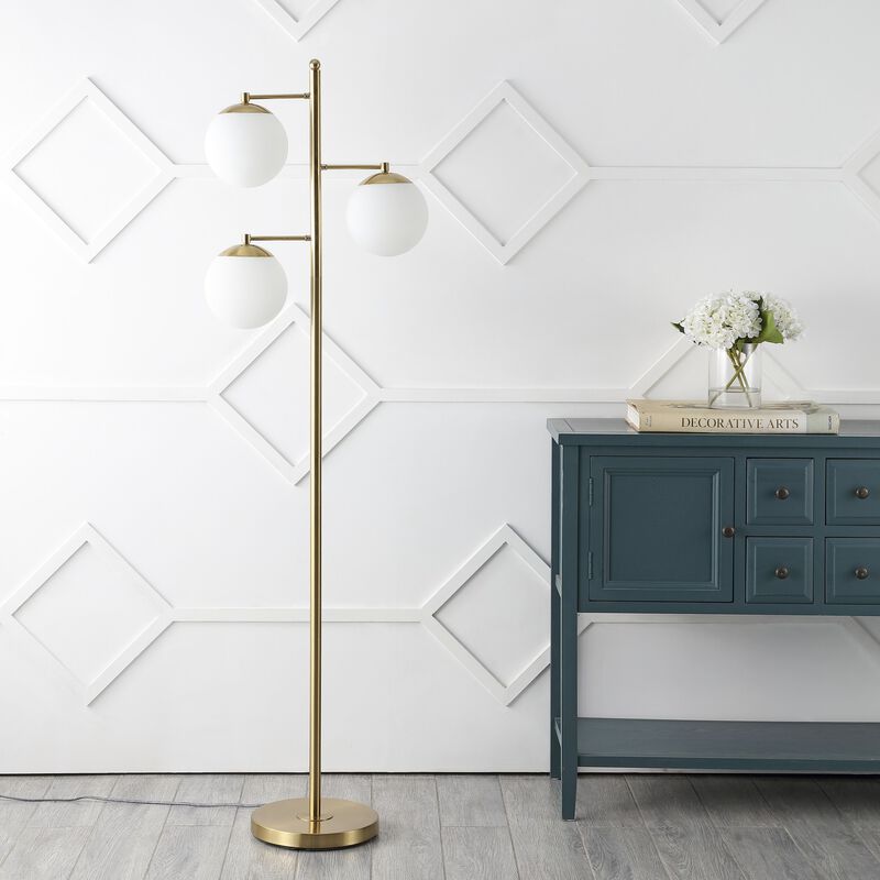 Ellie 3-Light Modern Vintage Iron LED Floor Lamp