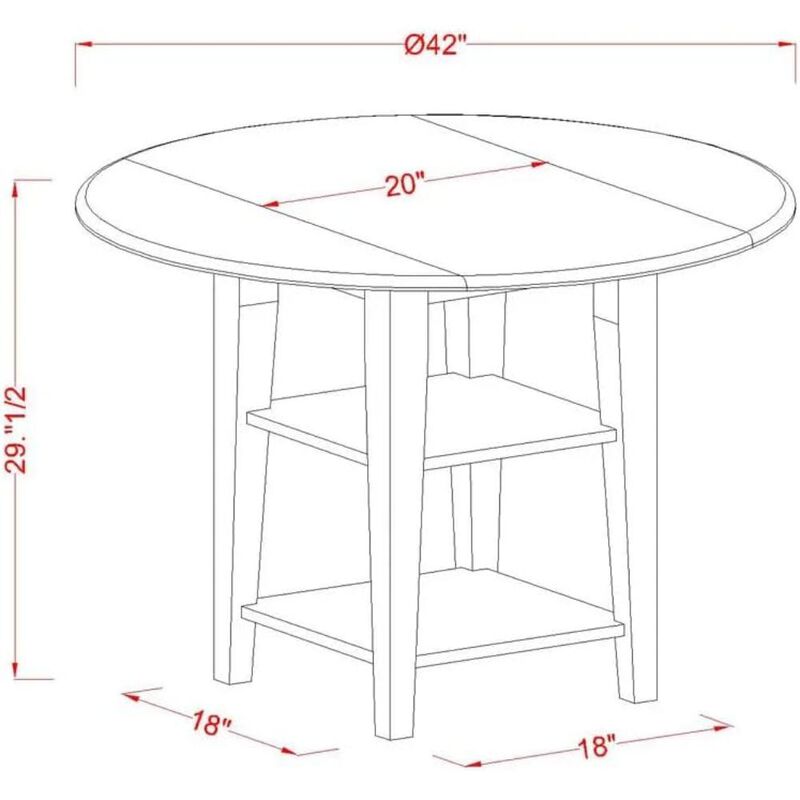 Dining Room Set Buttermilk & Cherry