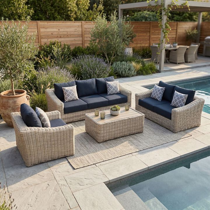 Teva Outdoor Patio Sectional Sofa Set