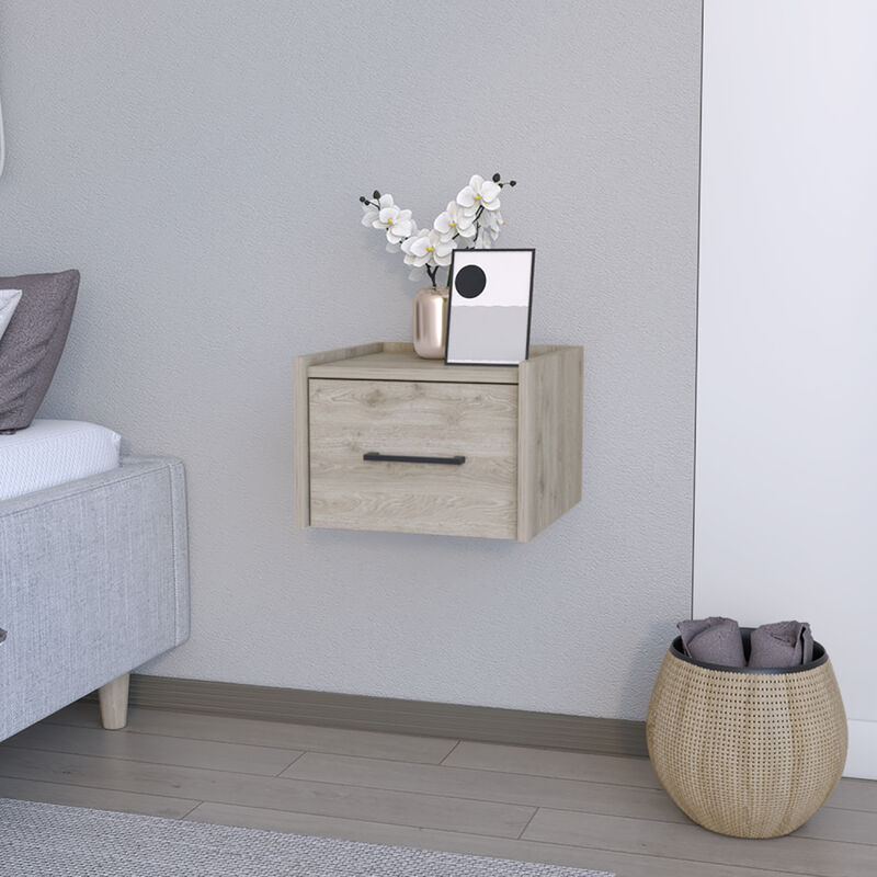 Streamdale Floating Nightstand Calion, Bedroom, Light Gray image number 3