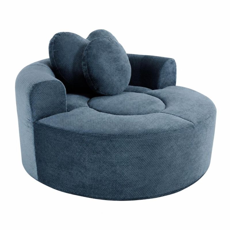 GOODSILO Multi-functional Round Memory Foam Sectional Convertible Sofa Bed Cloud Couch for Small Living Spaces, Apartments and Offices image number 0