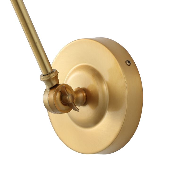 Honeycomb 1-Light Modern Contemporary Arm-Adjustable Iron/Glass LED Sconce