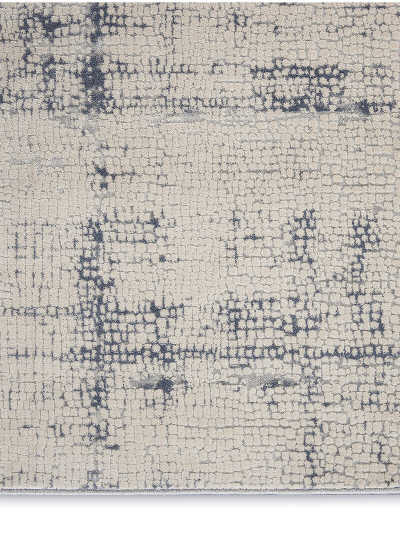Rustic Textures RUS06 Ivory/Blue 6' x 9' Rug
