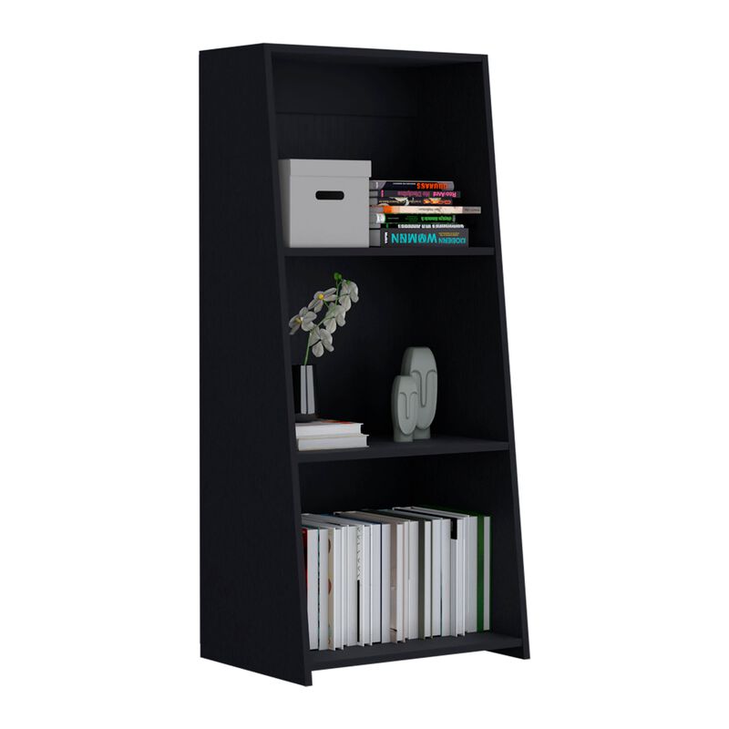 Gakona Bookcase, 3 shelves, Black