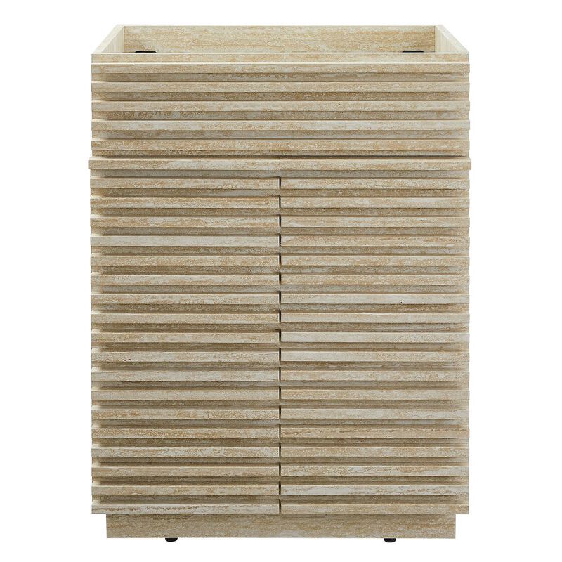 Modway Render 24 Faux Travertine Bathroom Vanity Cabinet (Sink Not Included)
