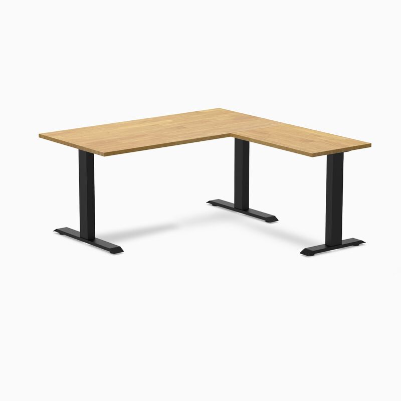 Desky Zero Rubberwood L-Shape Office Desk image number 0
