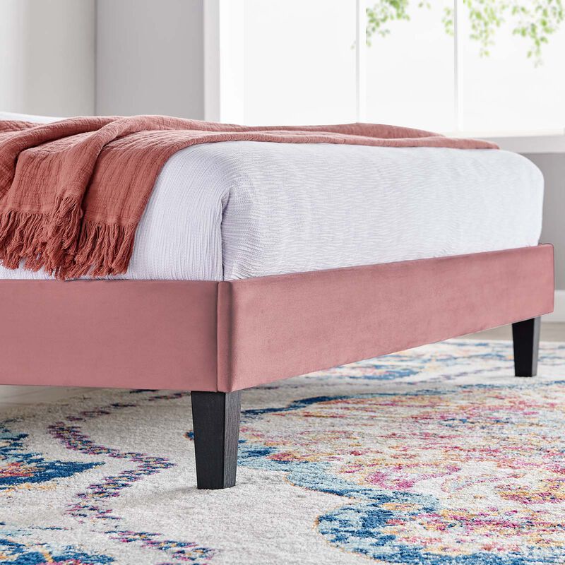 Modway - Daisy Performance Velvet Twin Platform Bed image number 5