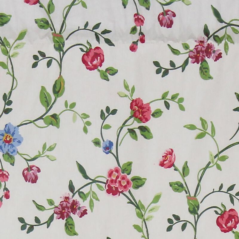 English Ivy Regal Style 3" Rod Pocket Valance 50" x 17" Spring by RLF Home