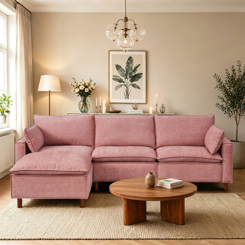 Medsmi Modular L-Shaped Sectional Sofa image number 1