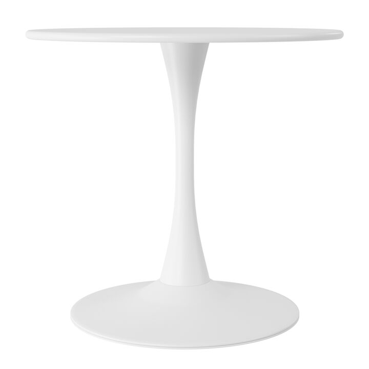 WestinTrends 31.5" Round Outdoor Indoor Metal Cocktail Dining Table