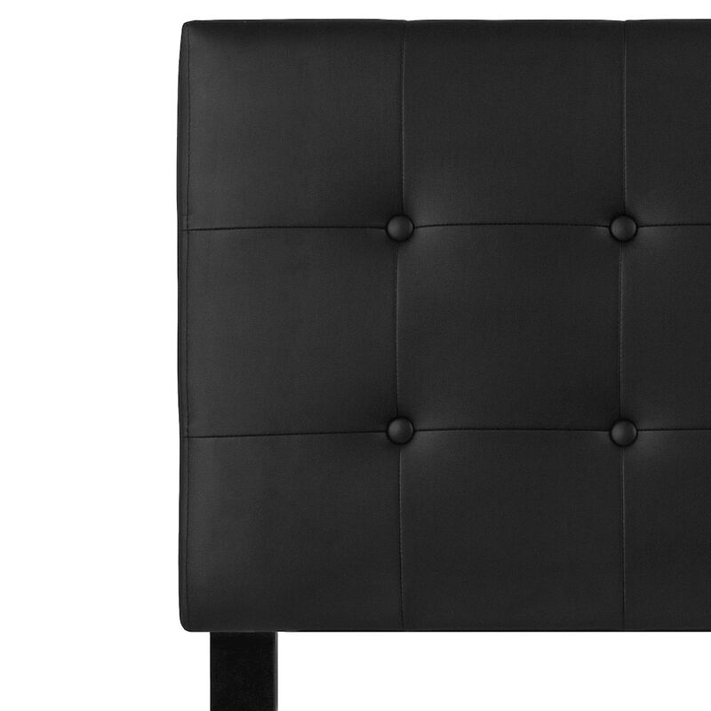 Flash Furniture Tufted Upholstered Twin Size Headboard in Black Vinyl image number 4