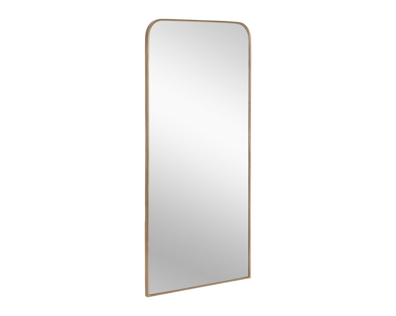 Calabasas Brass Floor Mirror