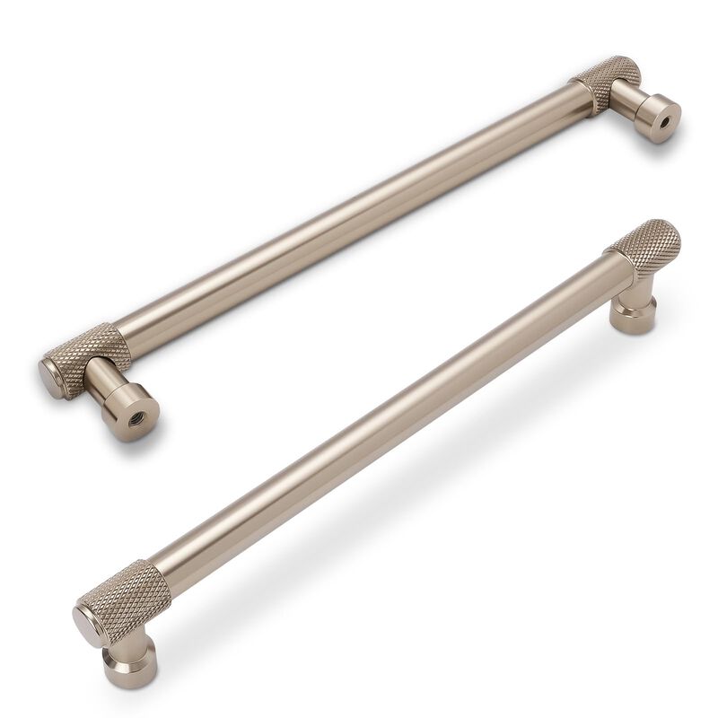 BUKOBYHE 10 Pack 7-1/2 Inch(192mm) Champagne Bronze Knurled Cabinet Pulls Drawer Pulls Cabinet Hardware