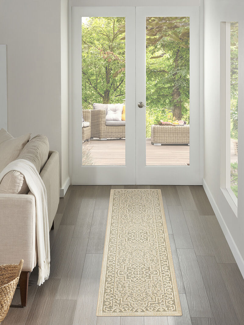 Tulum TLM05 Taupe/Olive 2' x 3' Rug image number 7