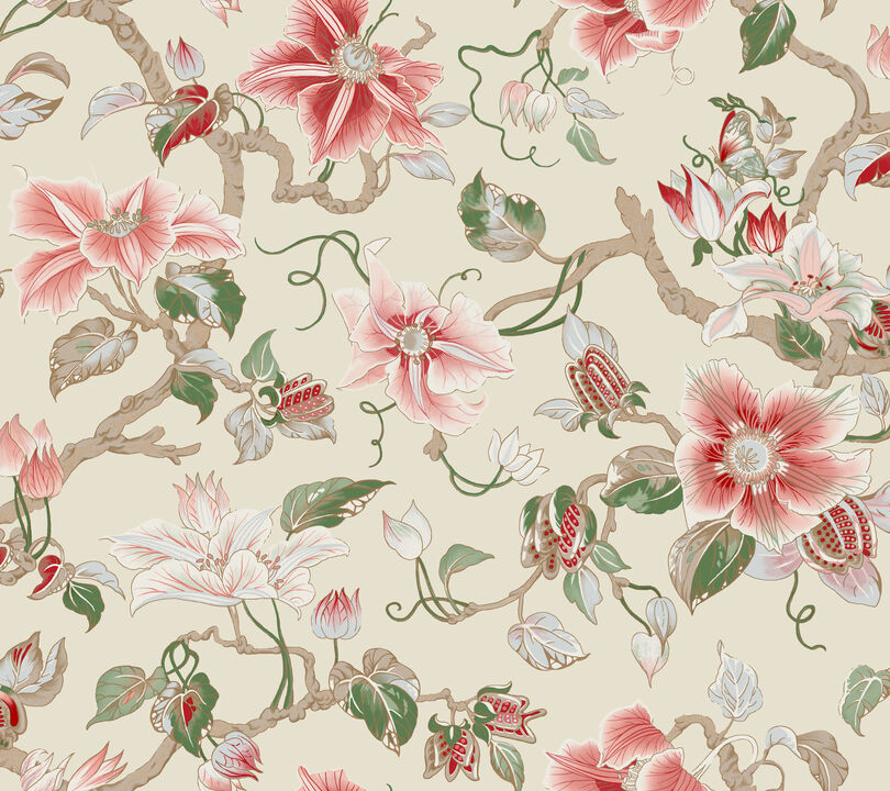 Marguerite Vine Cream Wallpaper