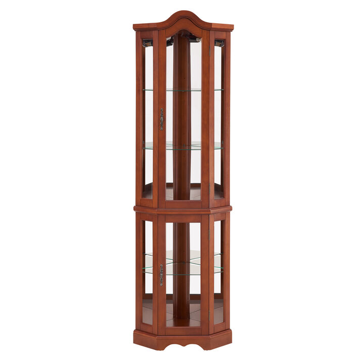 Bozust Corner Curio Cabinet