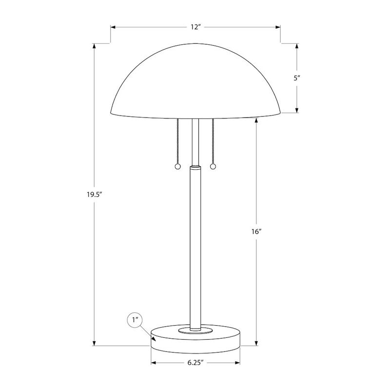 Lighting, 20"H, Table Lamp, Silver Metal, Contemporary, Modern
