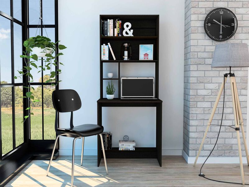 Computer Desk with Hutch for Home Office Storage and Organization