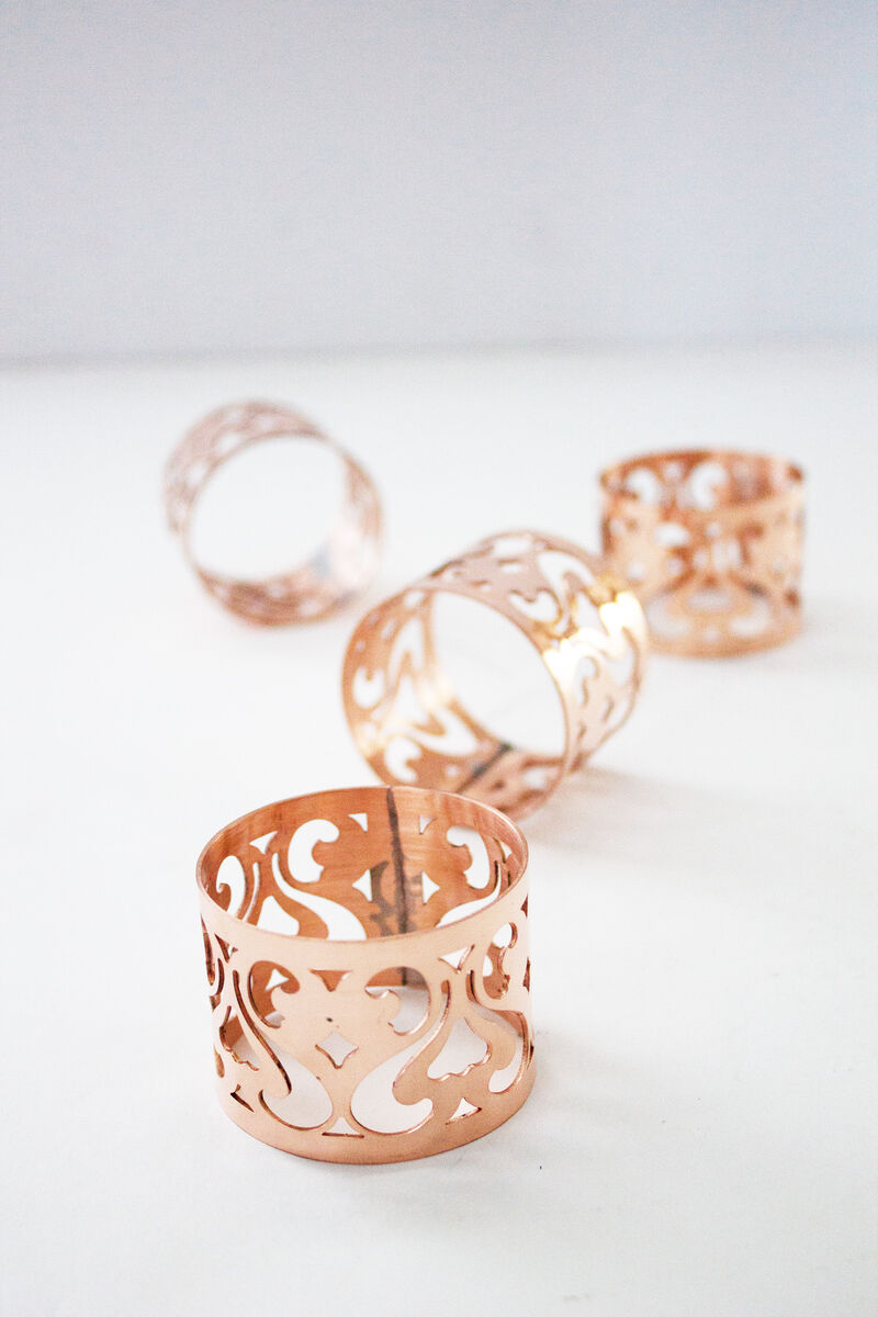 Coppermill Kitchen Vintage Inspired Napkin Rings Set/4